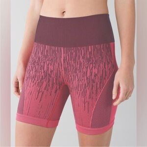 Lululemon Sculpt Seamless Bike Short Electric Coral
